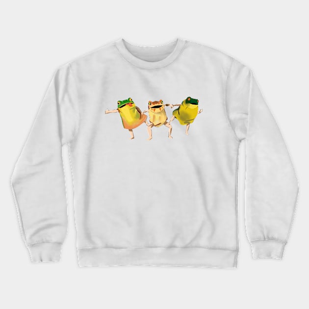 Frog dance Crewneck Sweatshirt by Klusha